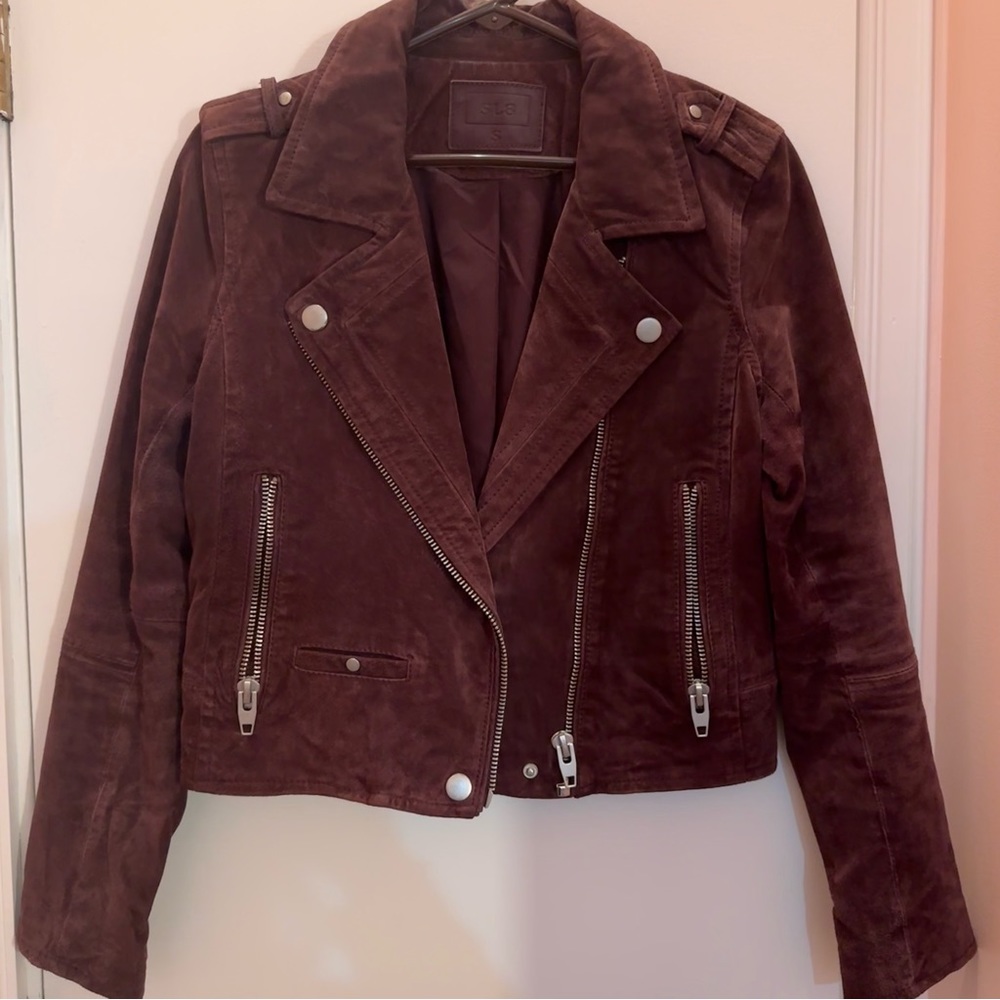 SL8 BLANKNYC Suede Biker Jacket